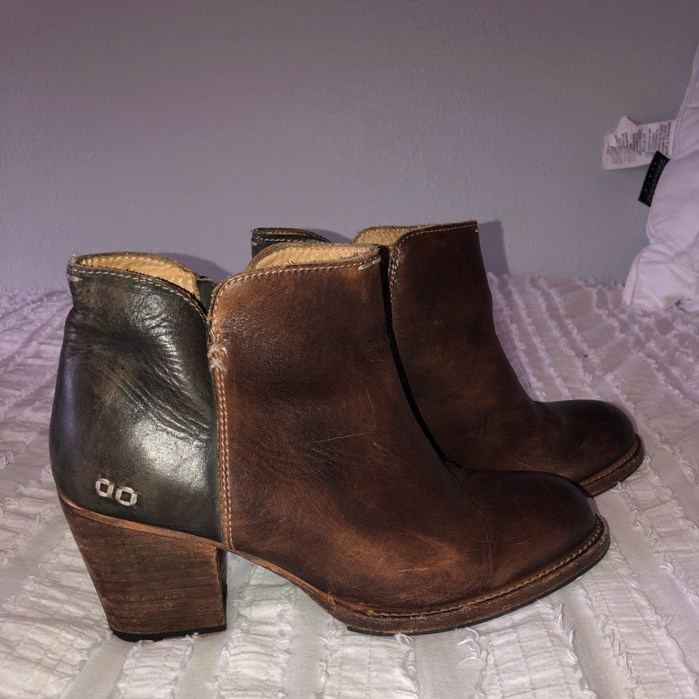 Bed Stu color block heeled booties ✨